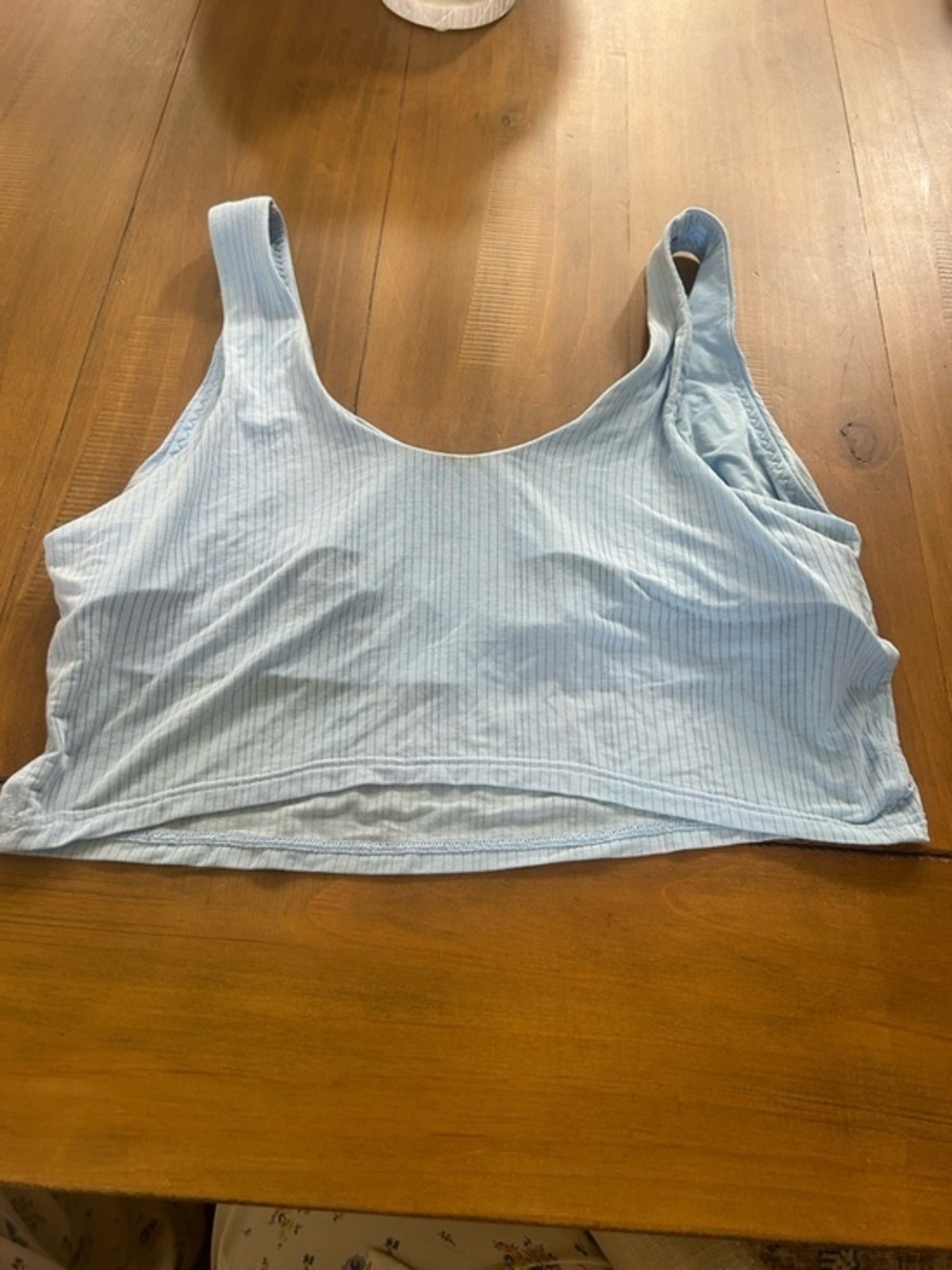 Aerie Light Blue Ribbed Women's Scoop Bralette